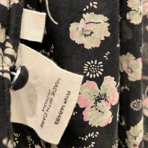 DOEN Carnation Dress in Black Anemone floral - Picture 9 of 9